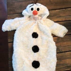 Homemade Olaf bunting costume 3-6 mos